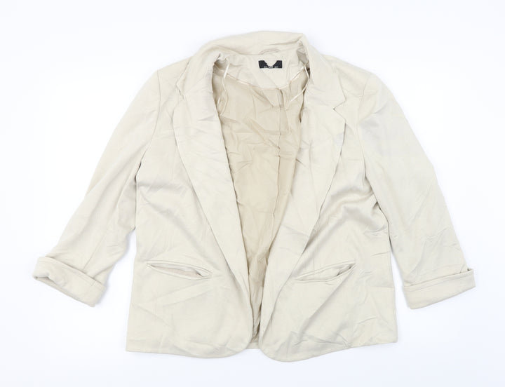 Preworn  Womens Beige   Jacket Coat Size 10
