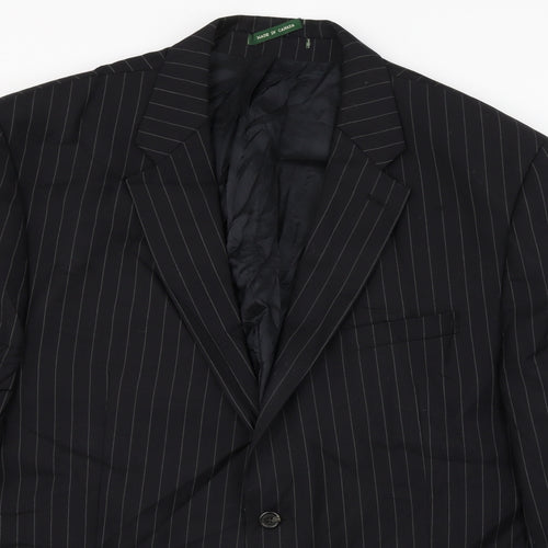 Macys  Mens Black Striped  Jacket Blazer Size M