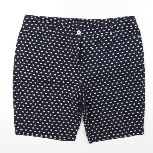 kelidoscope  Womens Blue Polka Dot  Chino Shorts Size 40 in