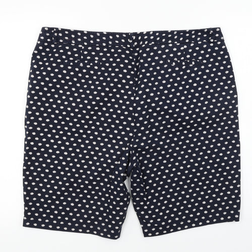 kelidoscope  Womens Blue Polka Dot  Chino Shorts Size 40 in