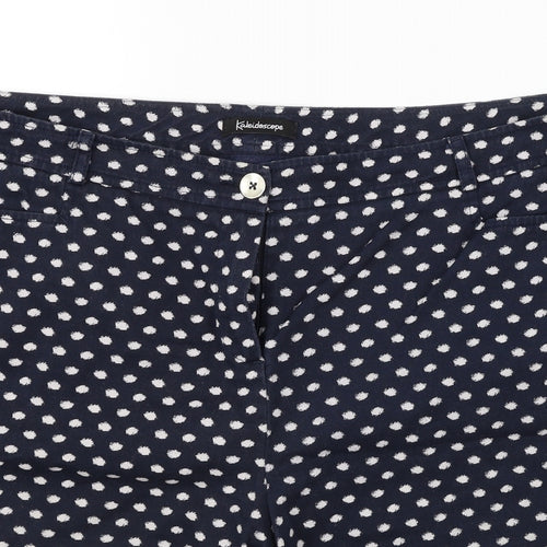 kelidoscope  Womens Blue Polka Dot  Chino Shorts Size 40 in