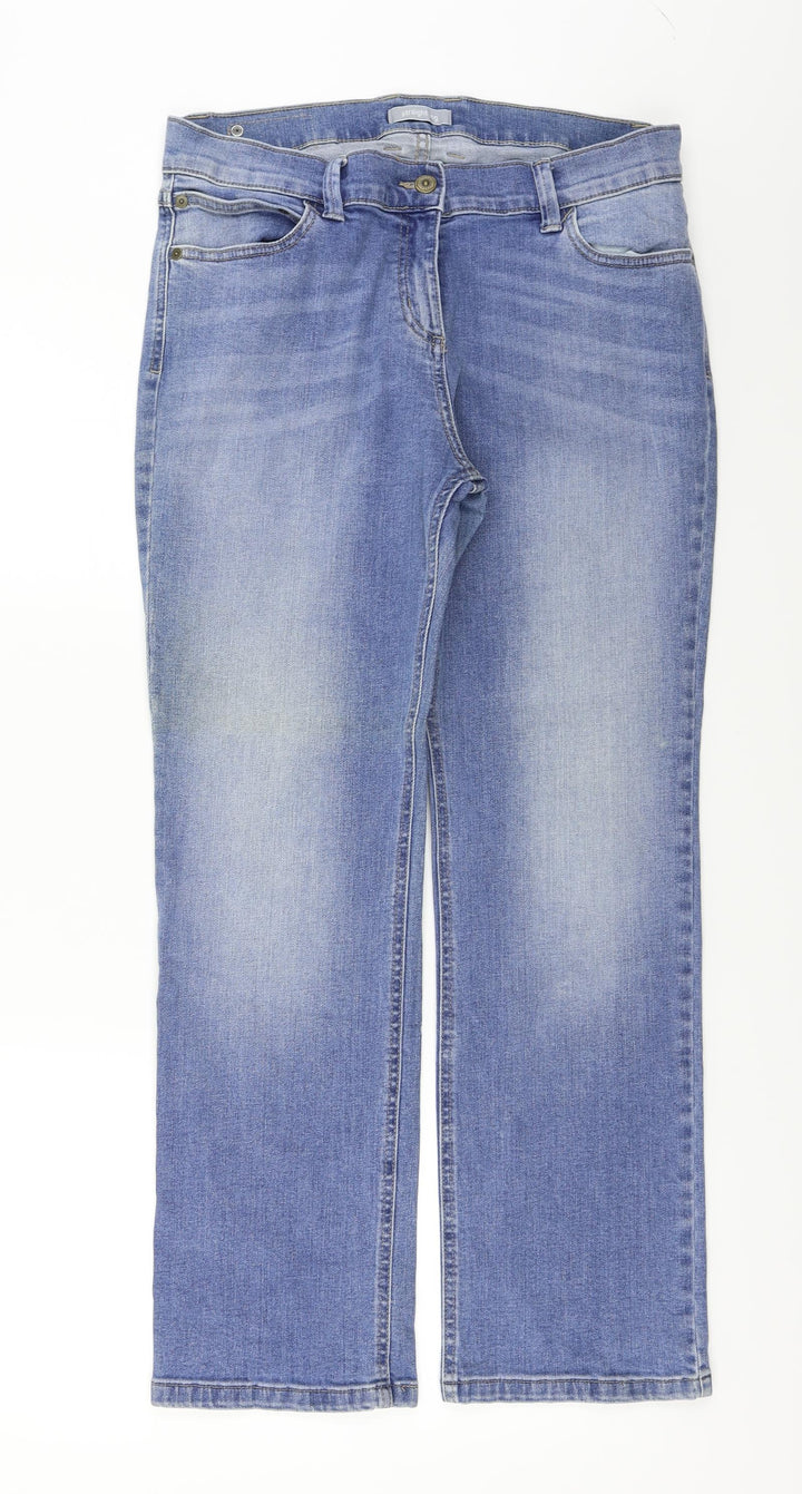 Preworn Womens Blue Straight Jeans Size 32 in L26 in