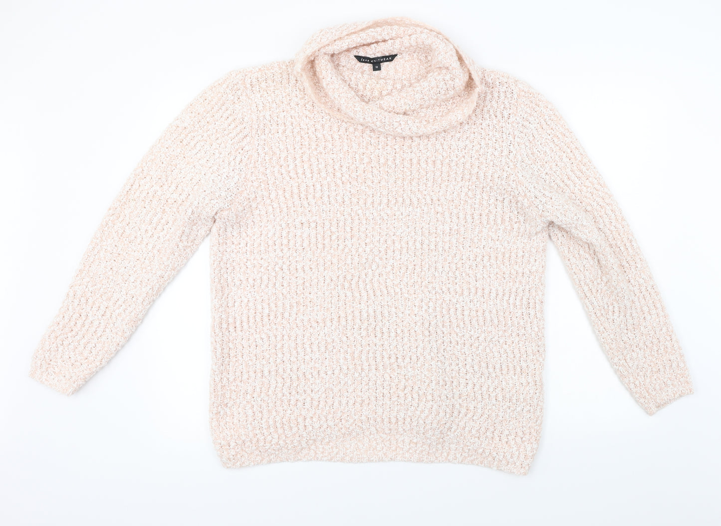 love knitwear  Womens Pink   Pullover Jumper Size 18