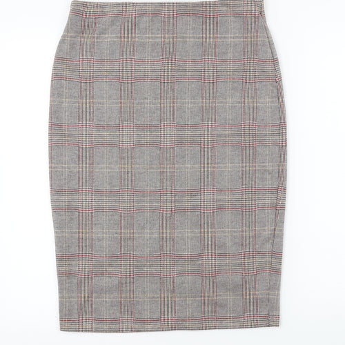 George Womens Grey Check  Bandage Skirt Size 30 in