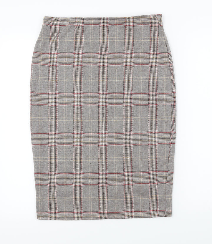 George Womens Grey Check Bandage Skirt Size 30 in