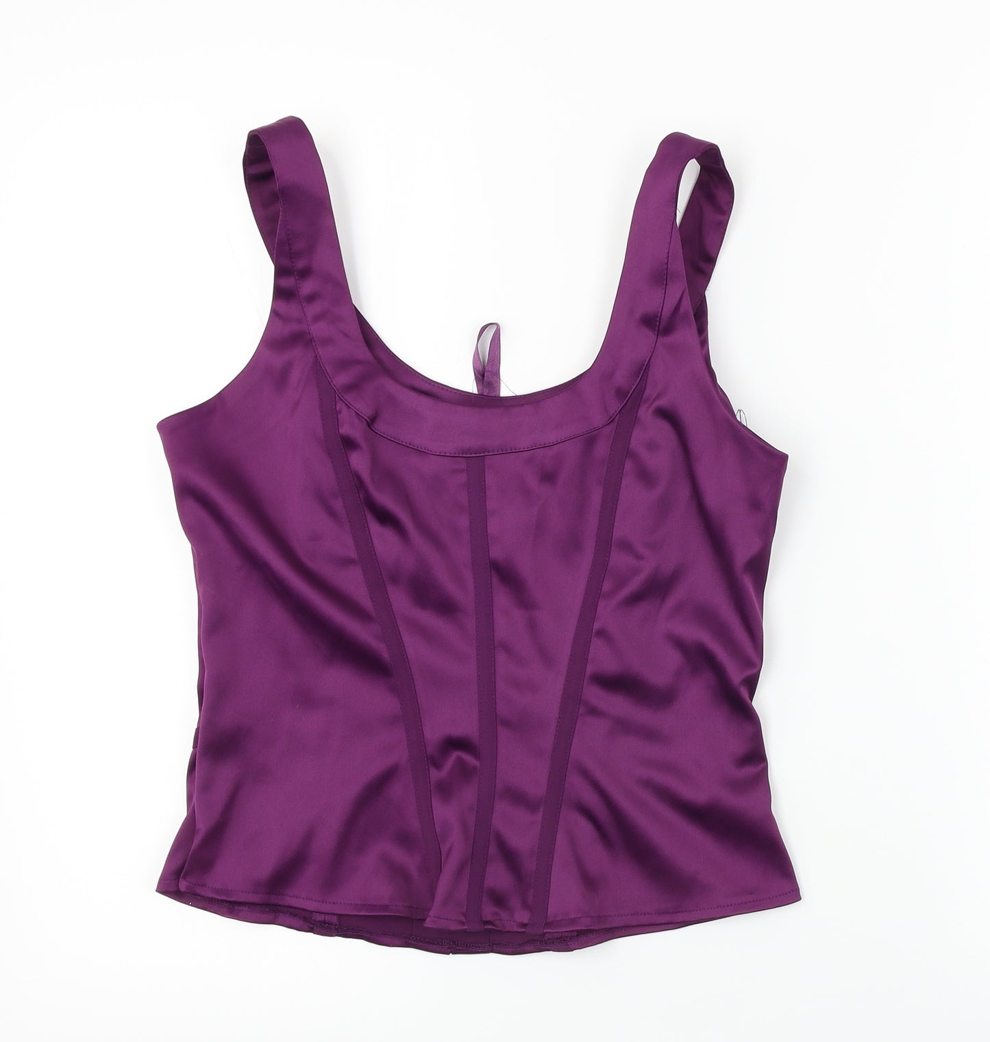 AMARANTO Womens Purple   Cropped T-Shirt Size 12