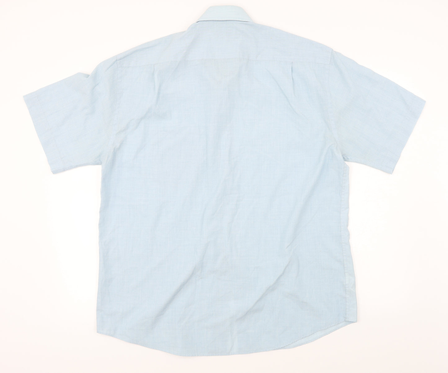 Marks and Spencer  Mens Blue    Button-Up Size 16