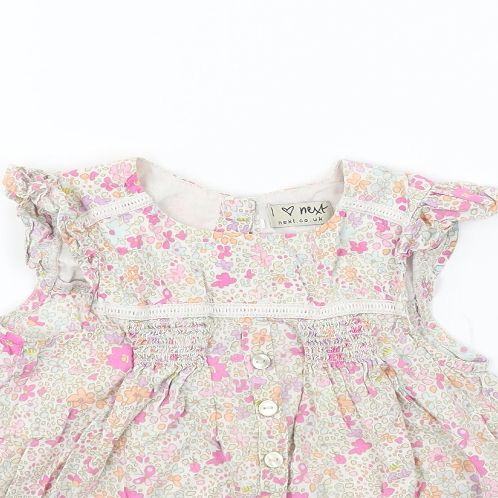 NEXT  Girls Ivory Floral  A-Line  Size 2-3 Years