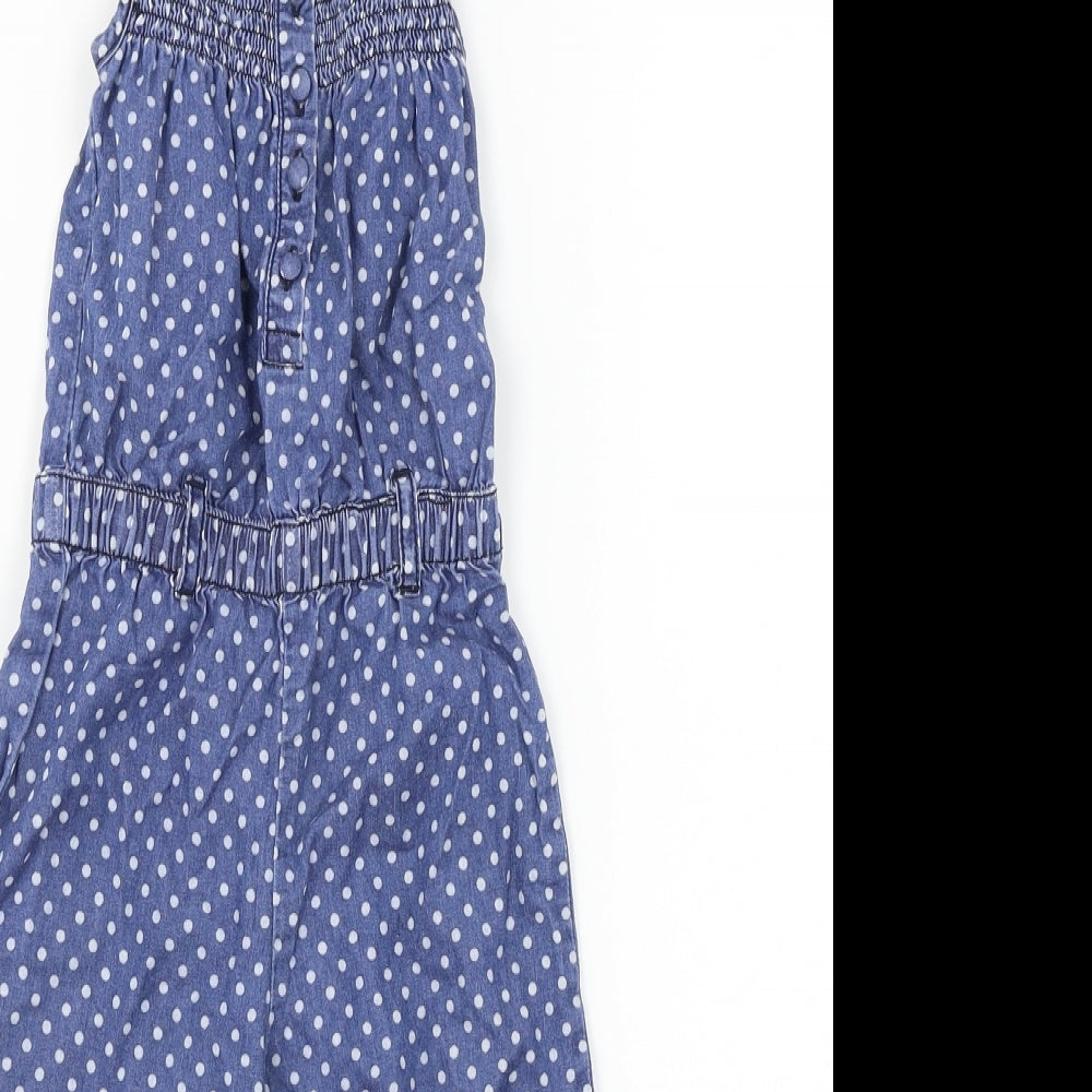 girl2girl  Girls Blue Polka Dot  Jumpsuit One-Piece Size 2-3 Years