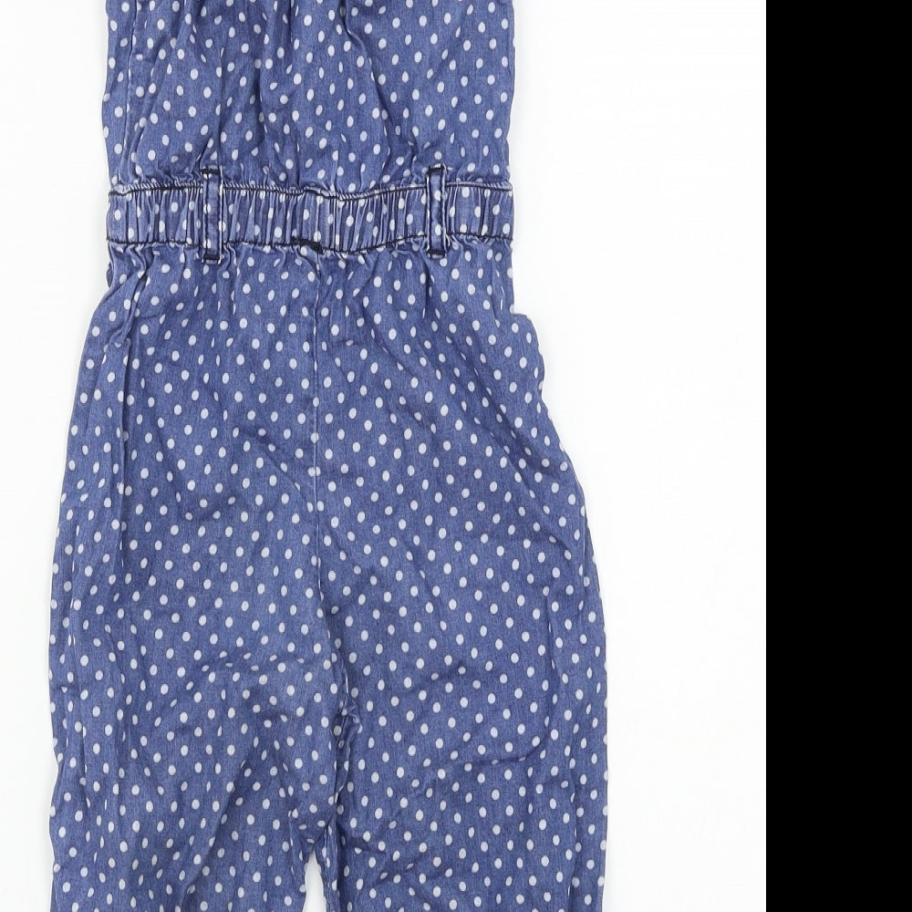 girl2girl  Girls Blue Polka Dot  Jumpsuit One-Piece Size 2-3 Years