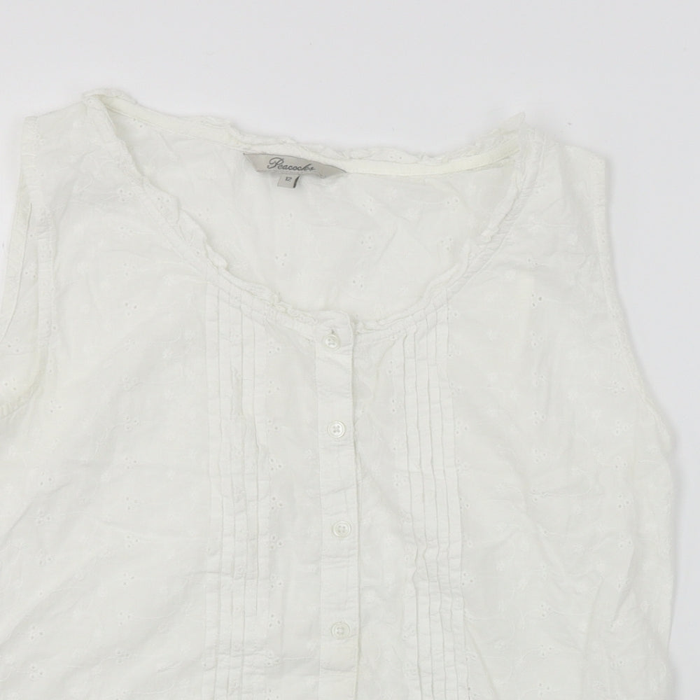 Peacokcs  Womens White   A-Line  Size 12