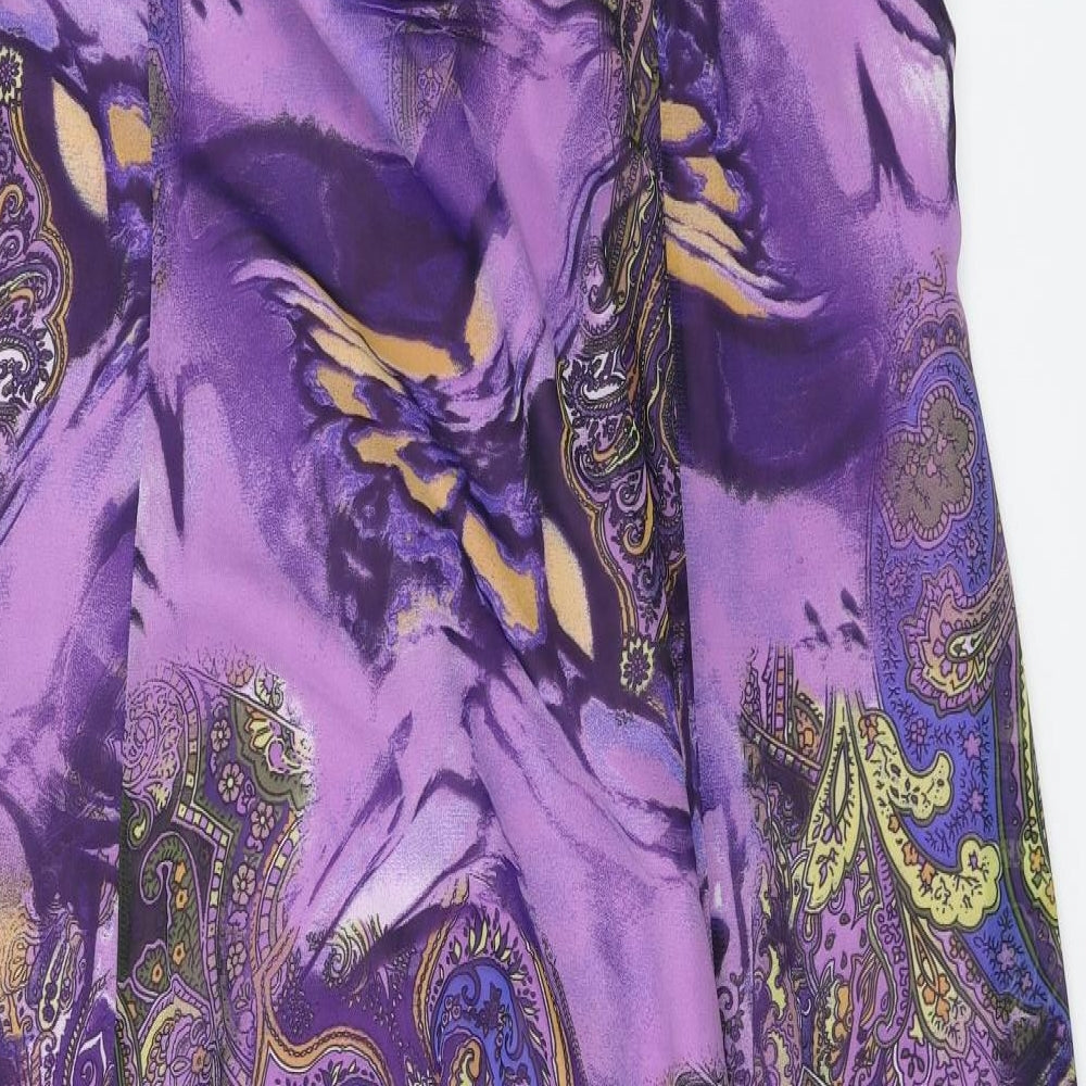 So Fabulous  Womens Purple Floral  A-Line  Size 26