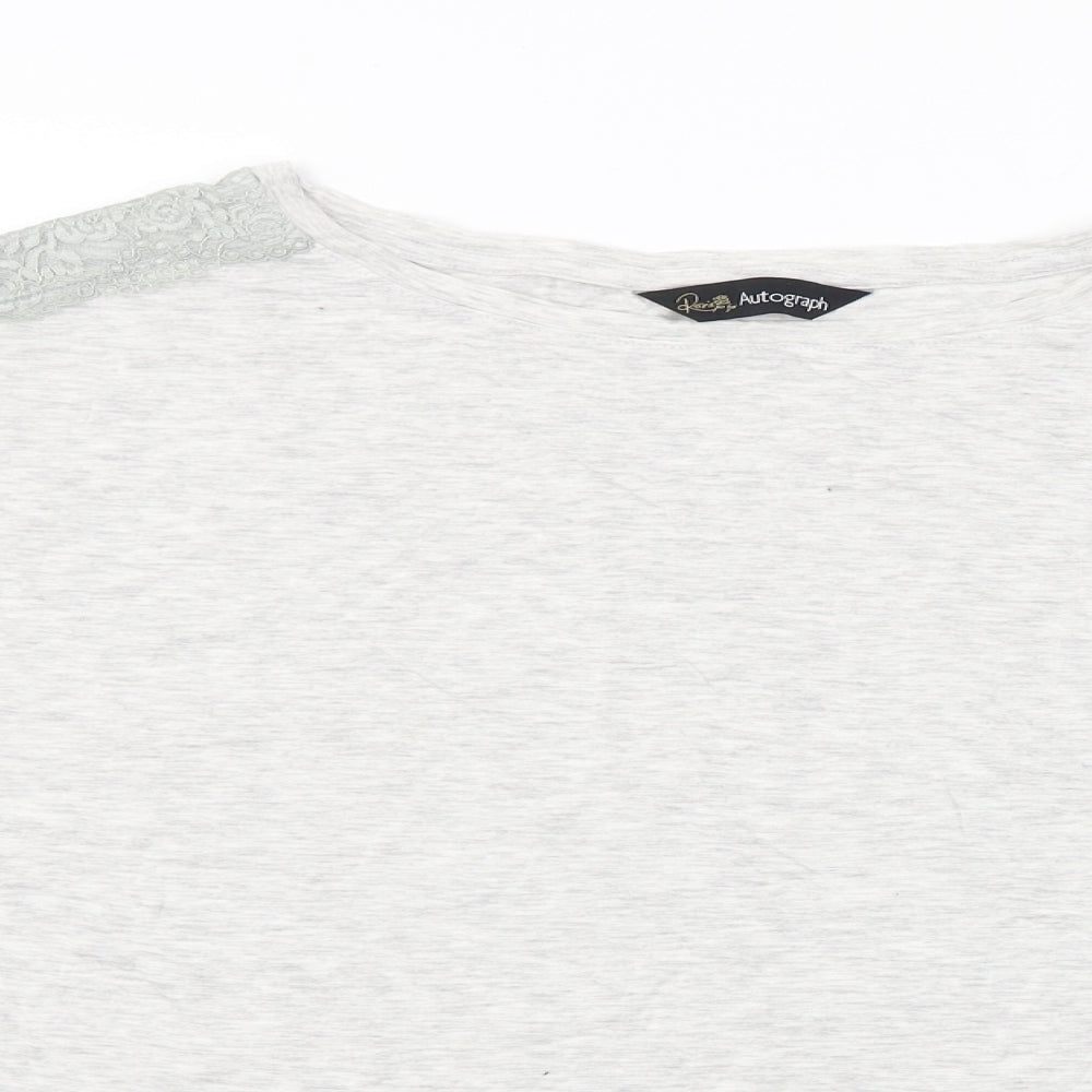 Autograph  Womens Grey   Basic T-Shirt Size 12