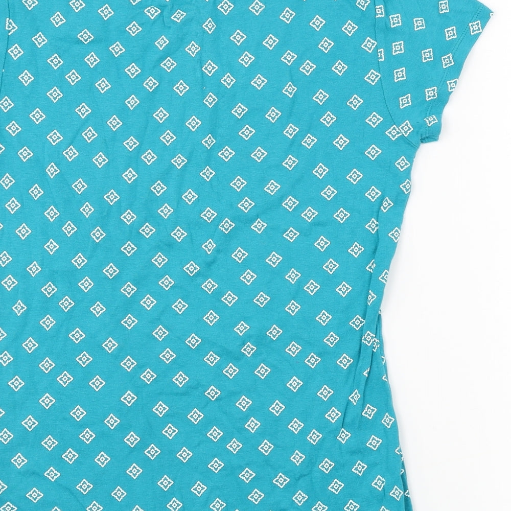 Papaya  Womens Green   Basic T-Shirt Size 12