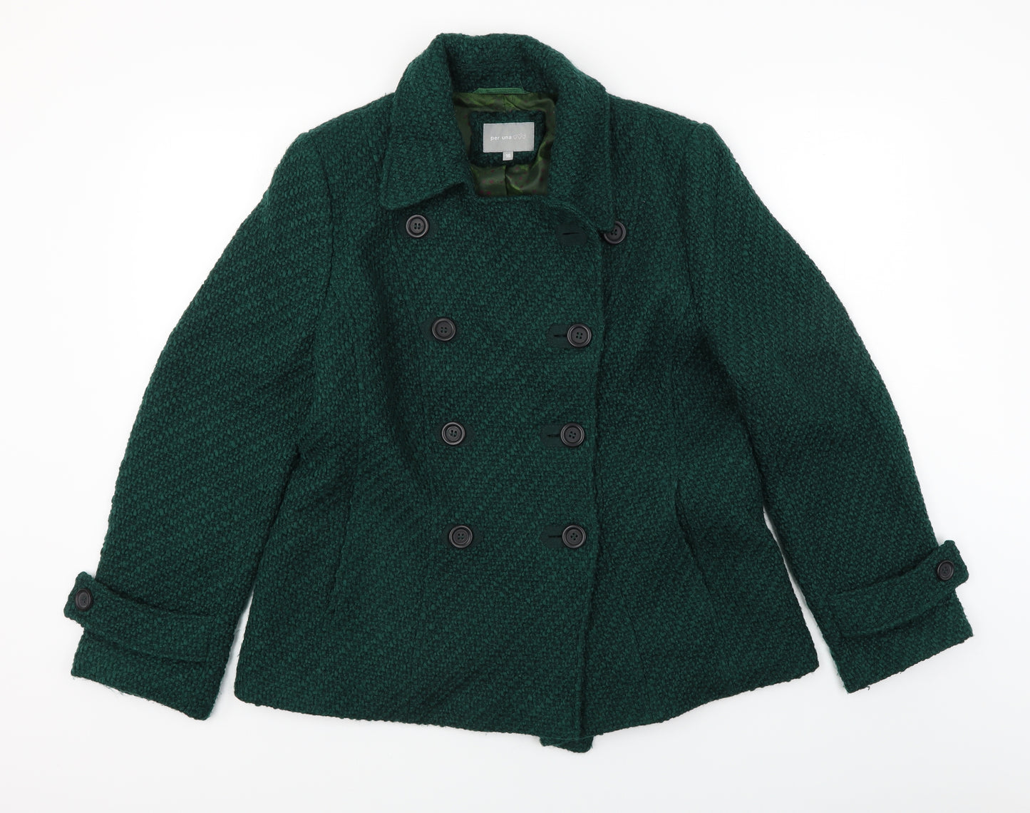 Per Una  Womens Green   Jacket Coat Size 16