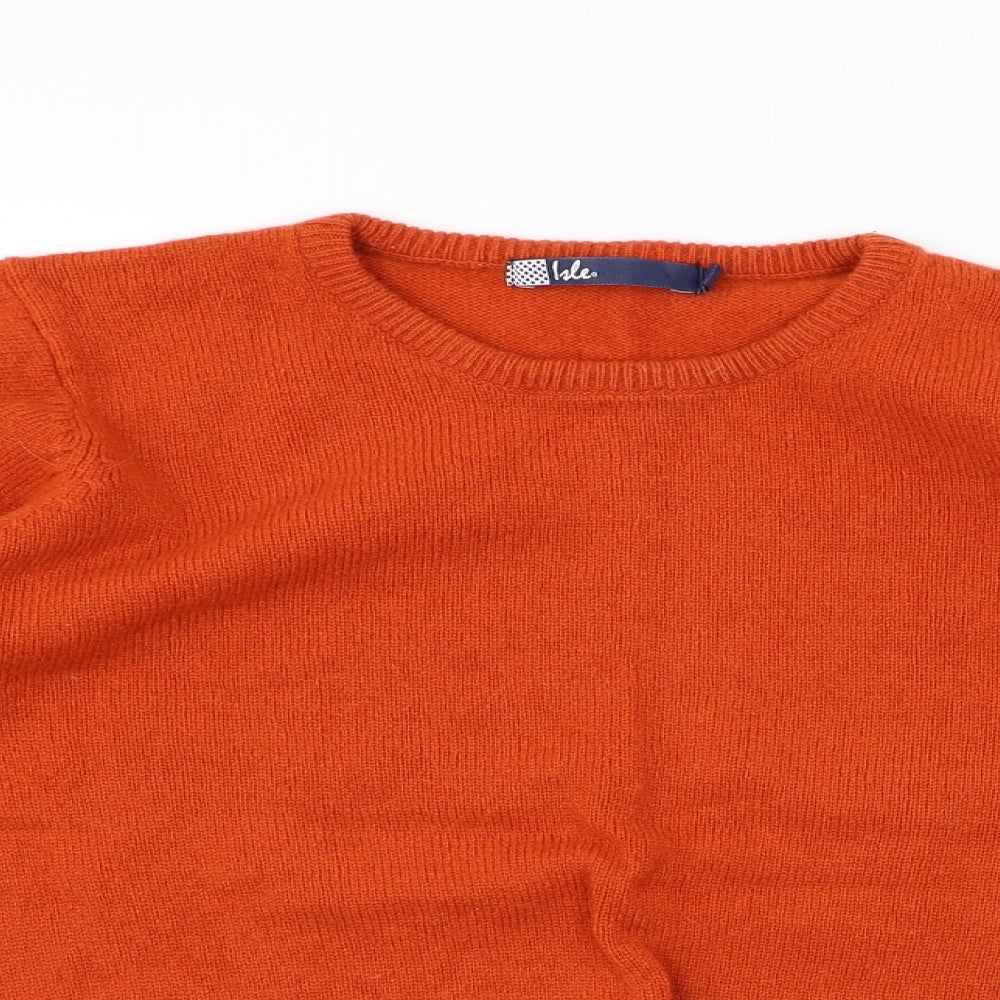 hle Womens Orange   Pullover Jumper Size M