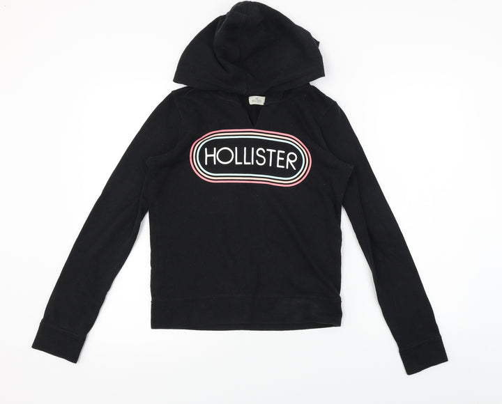 Hollister Womens Black Pullover Hoodie Size XS