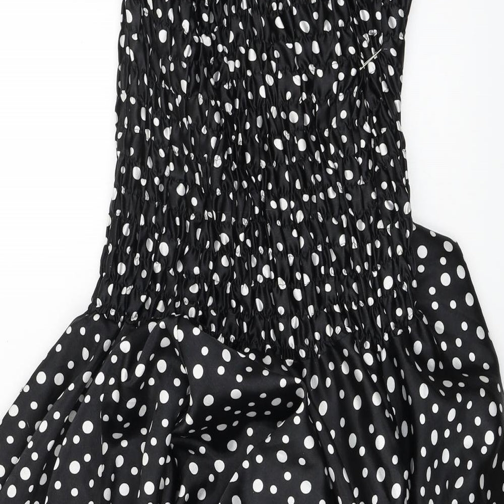 Select  Womens Black Polka Dot  A-Line  Size 12