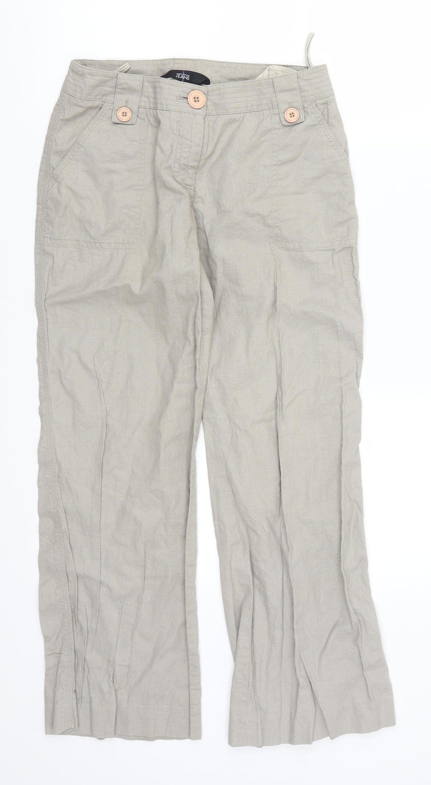 Jasper Conran Womens Grey   Trousers  Size 8 L25 in
