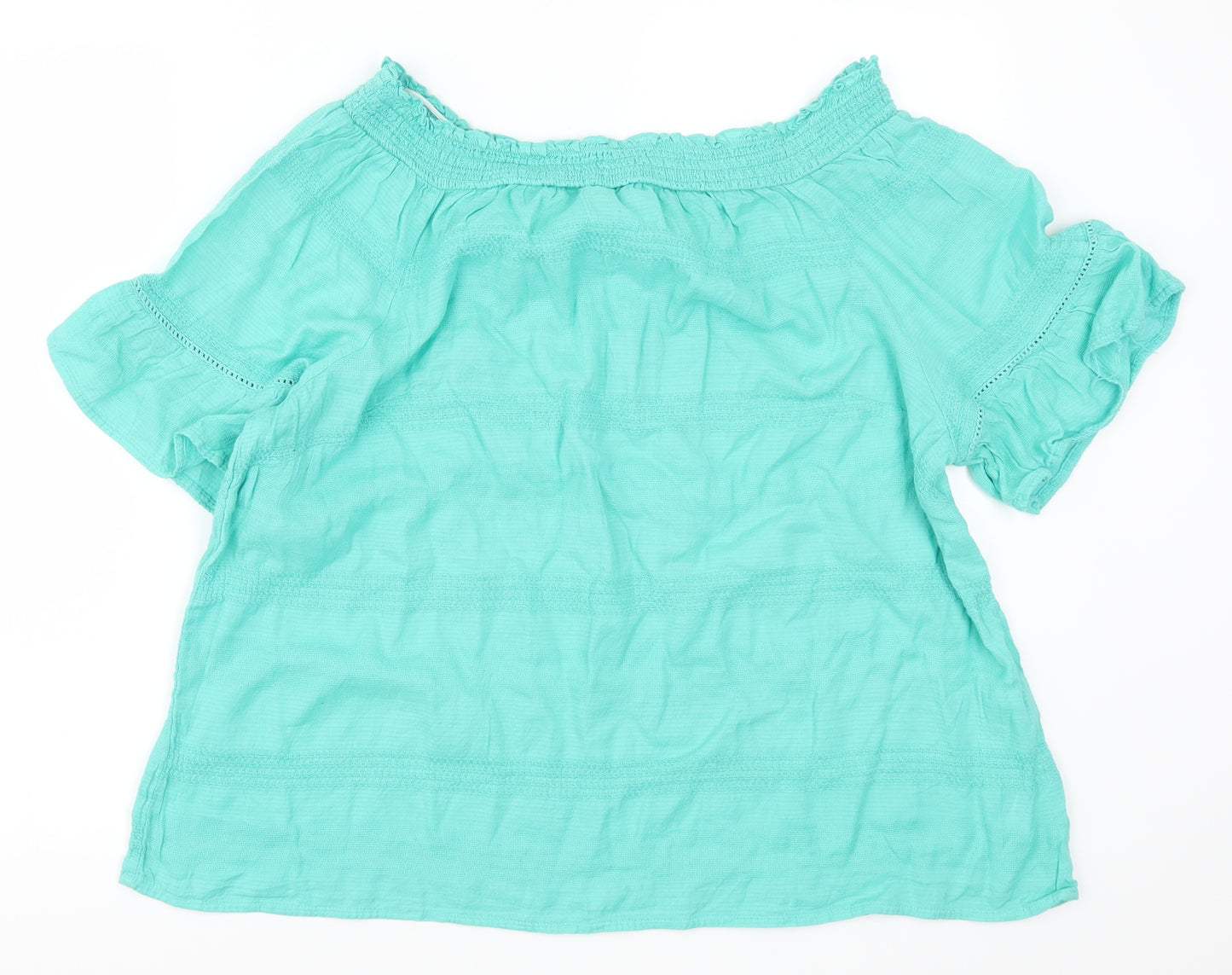 F&F Womens Green Striped  Basic T-Shirt Size 22