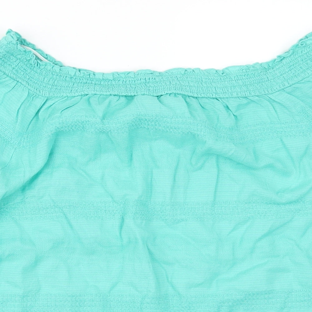 F&F Womens Green Striped  Basic T-Shirt Size 22