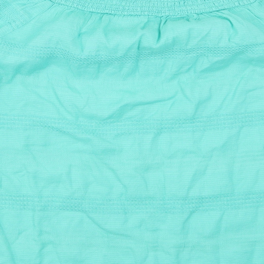 F&F Womens Green Striped  Basic T-Shirt Size 22