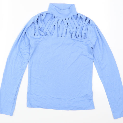 Select Womens Blue   Basic T-Shirt Size S