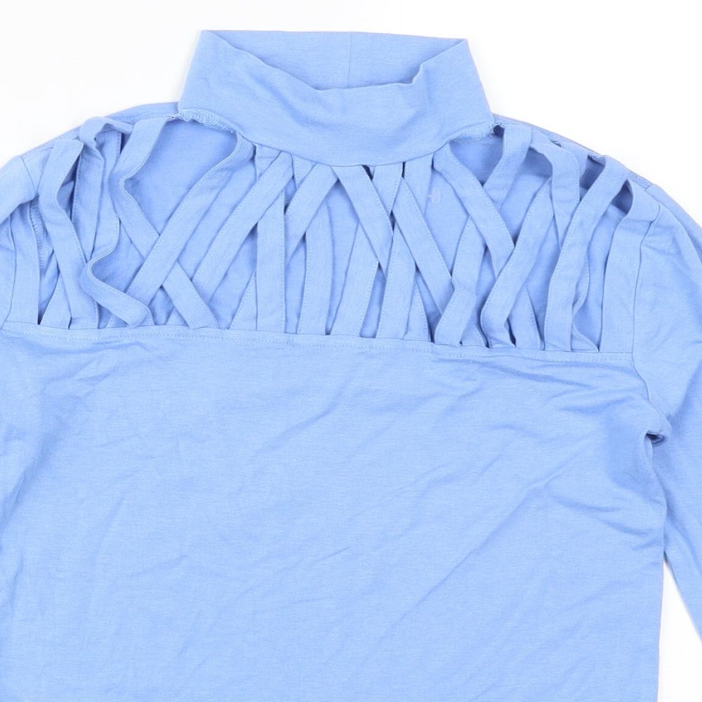 Select Womens Blue   Basic T-Shirt Size S