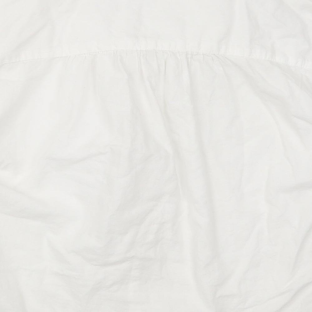 H&M Womens White   Basic Button-Up Size 8