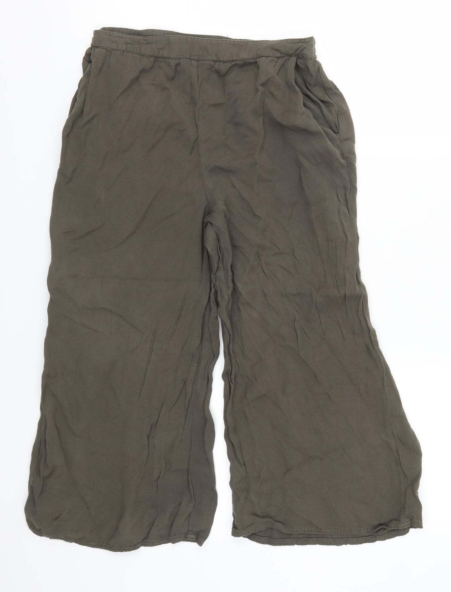 New Look Womens Green   Cropped Trousers Size 8