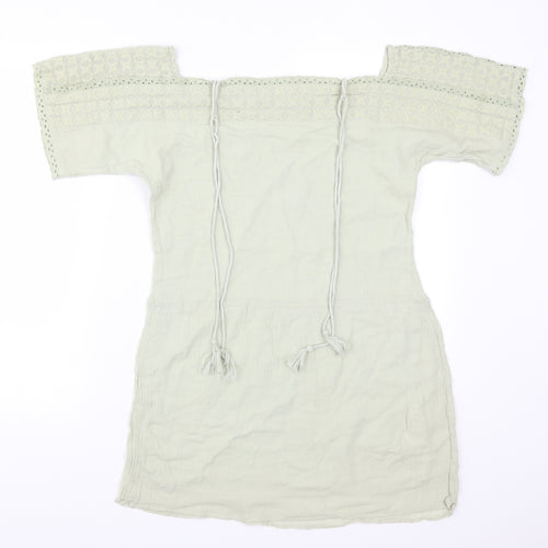 Zara Womens Green   T-Shirt Dress  Size XS