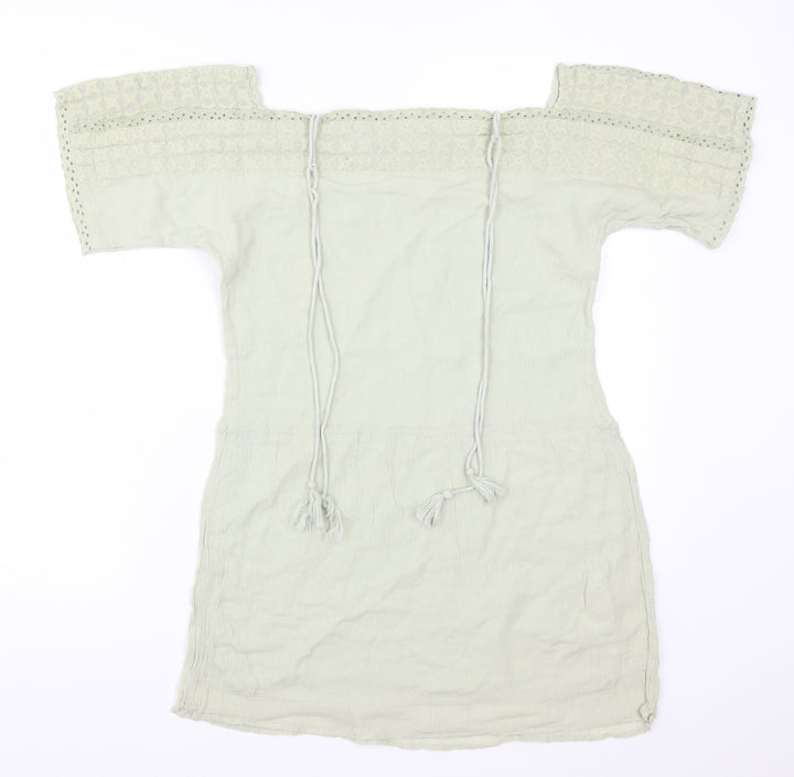 Zara Womens Green   T-Shirt Dress  Size XS