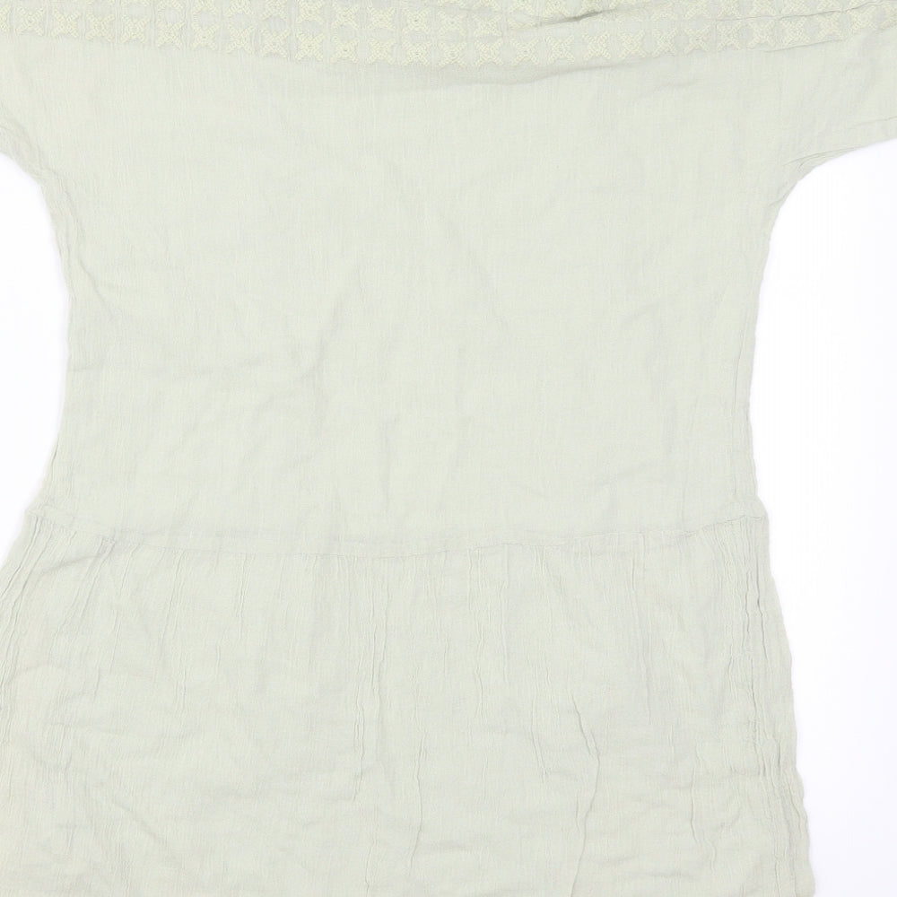 Zara Womens Green   T-Shirt Dress  Size XS