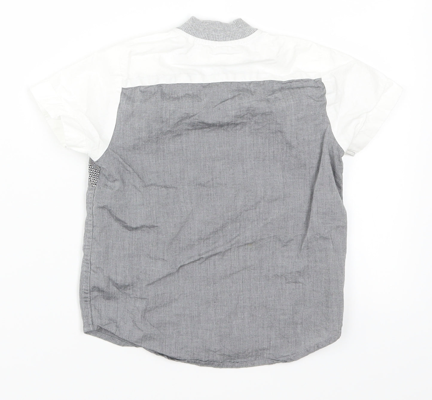 NEXT Boys Grey   Basic Button-Up Size M  - White