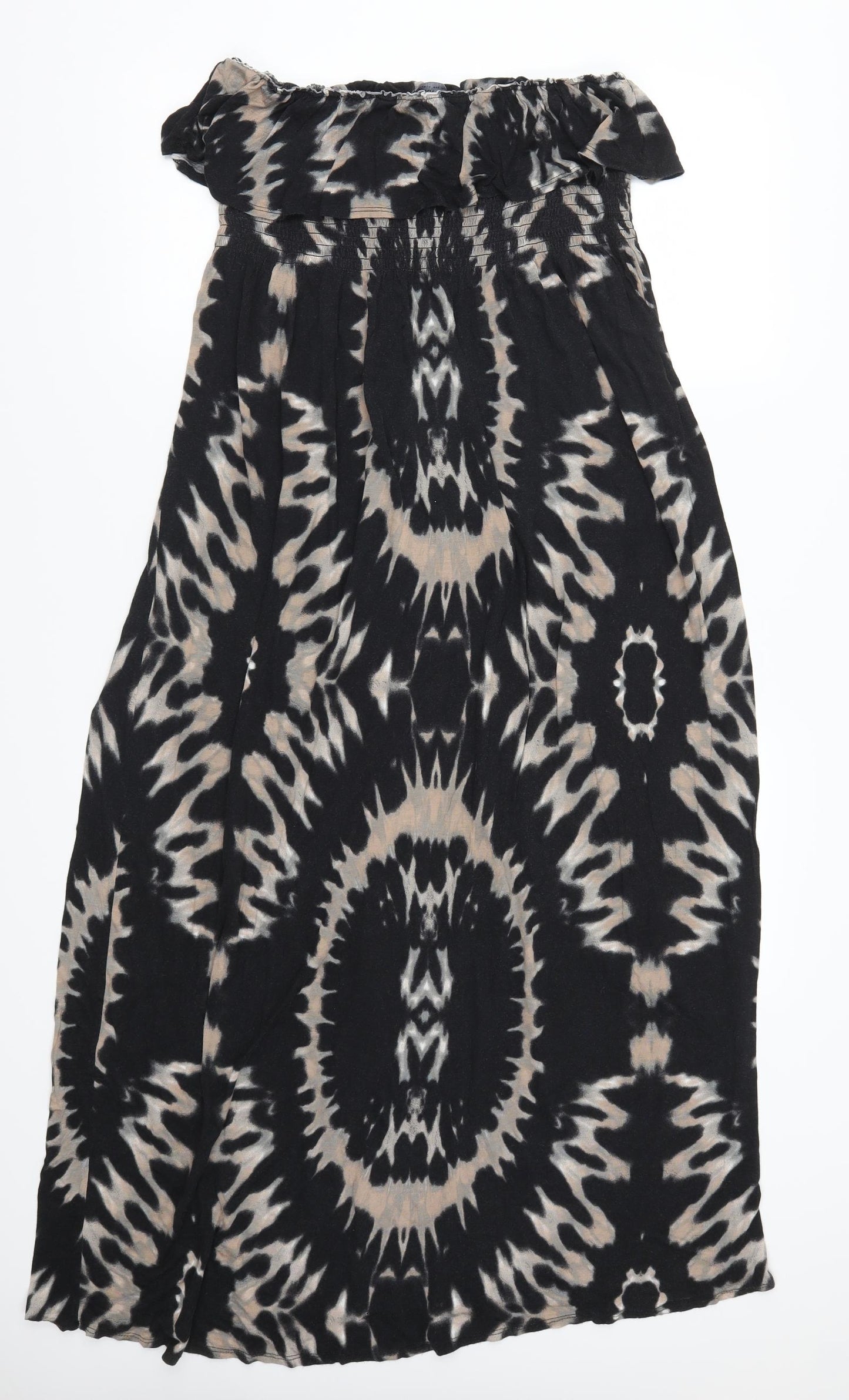 Dorothy Perkins Womens Black Geometric  Maxi  Size 20