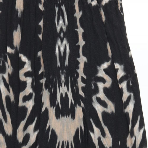 Dorothy Perkins Womens Black Geometric  Maxi  Size 20