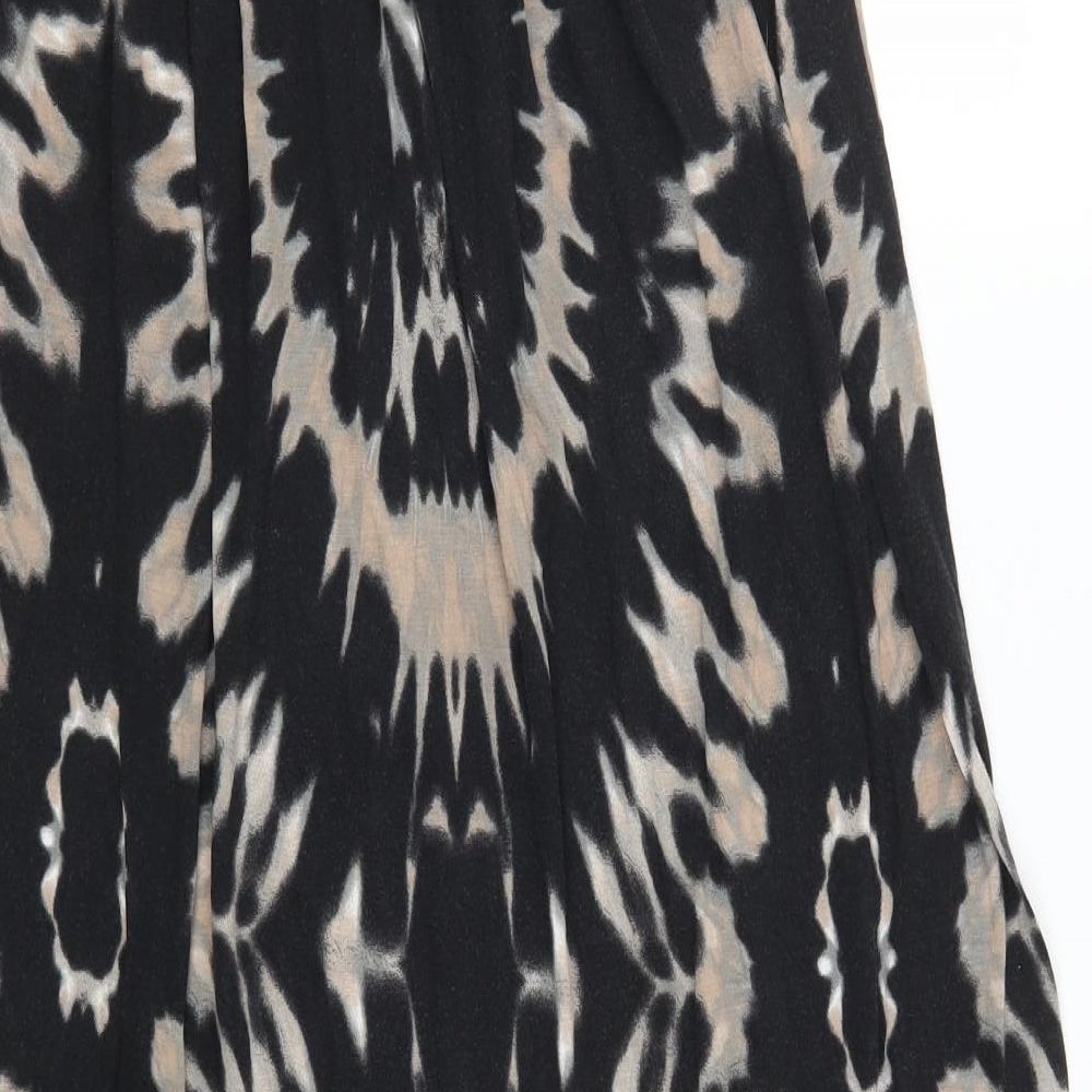 Dorothy Perkins Womens Black Geometric  Maxi  Size 20
