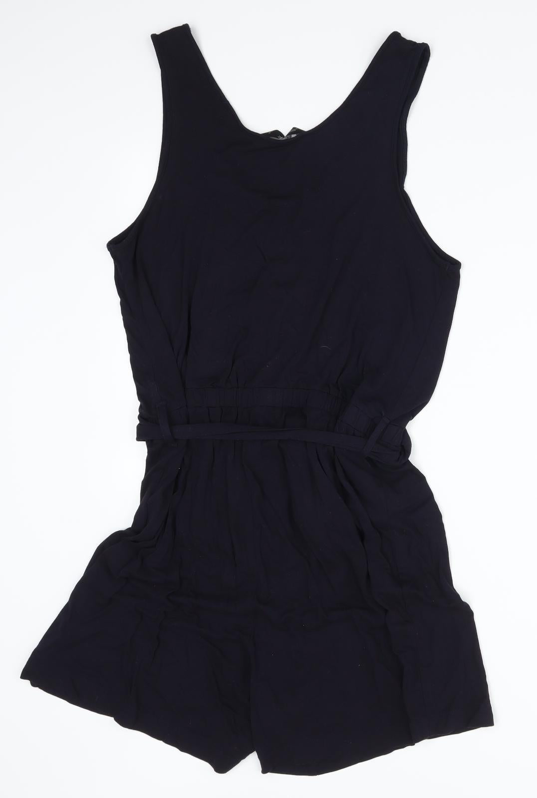 F&F Womens Blue Spotted  Playsuit One-Piece Size 14 L4 in