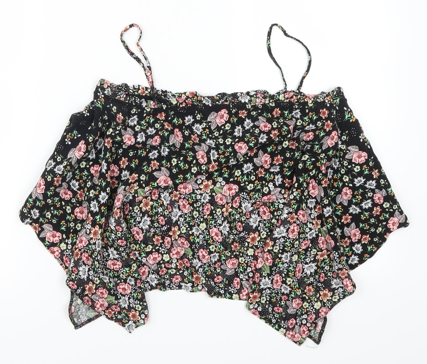 Topshop Womens Multicoloured Floral  Basic Tank Size 8