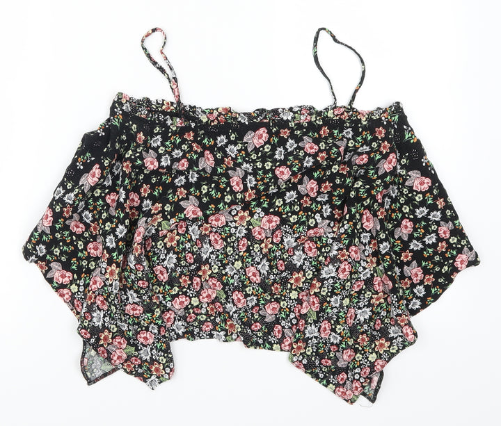 Topshop Womens Multicoloured Floral  Basic Tank Size 8