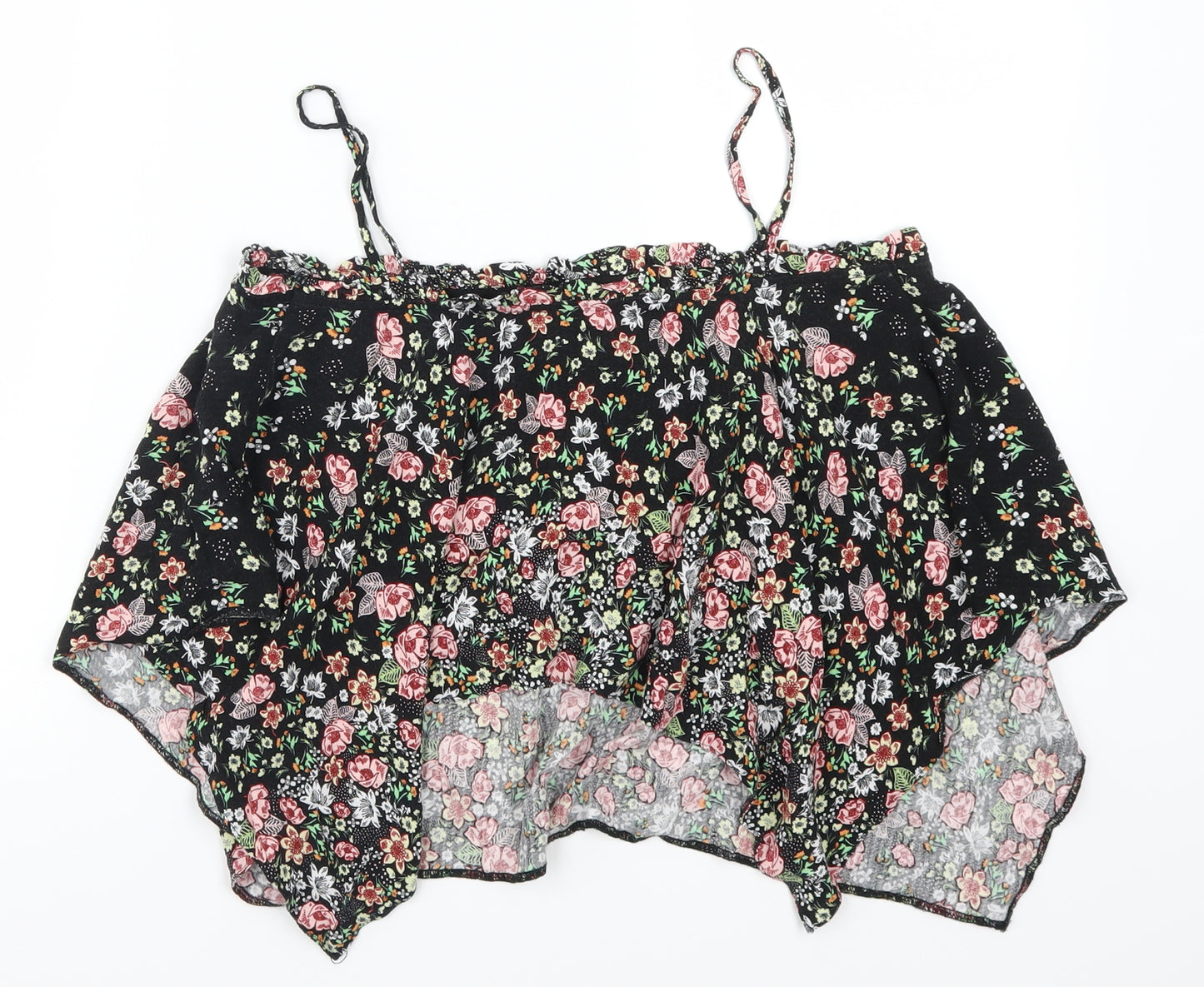 Topshop Womens Multicoloured Floral  Basic Tank Size 8