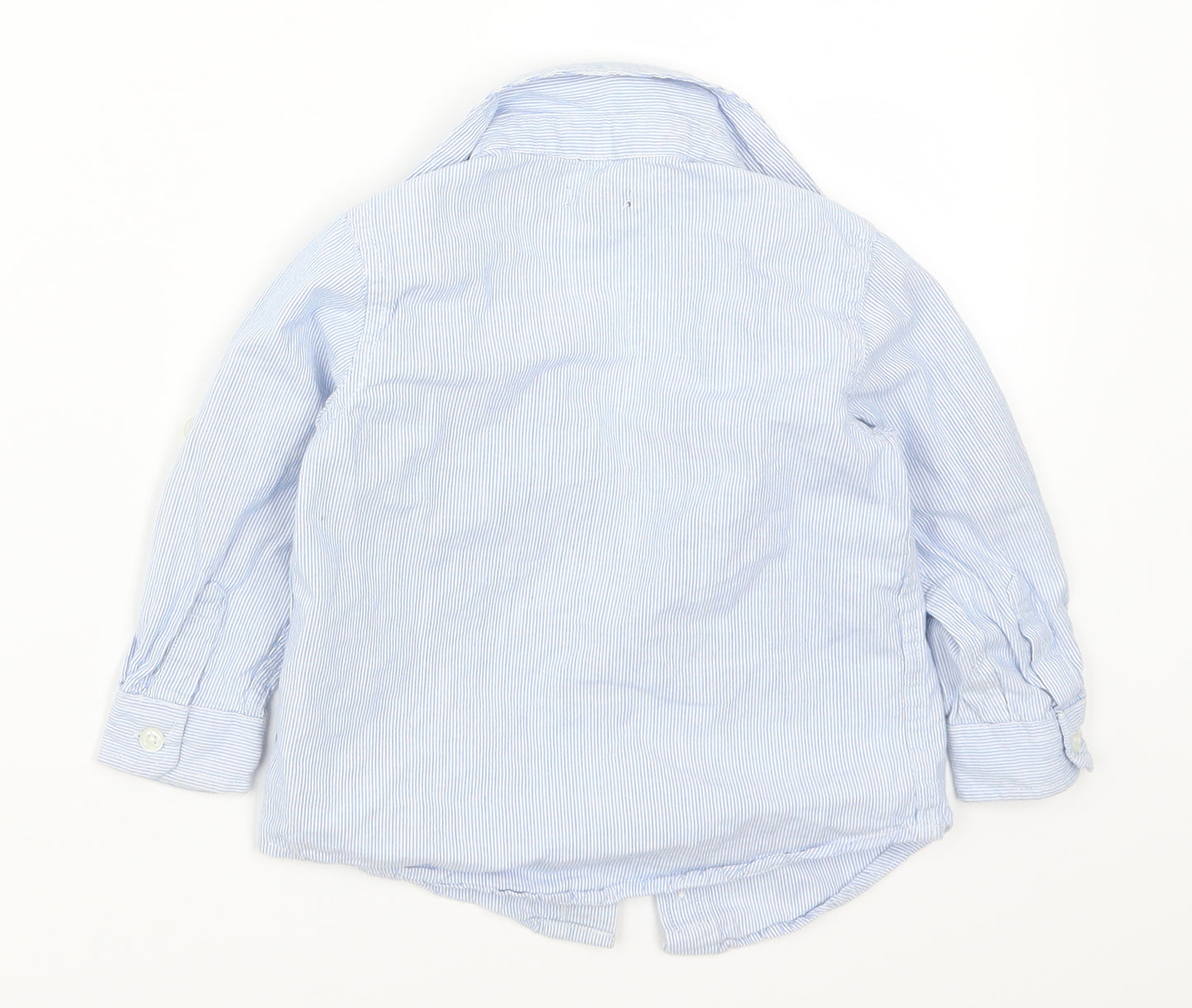 Gap Boys Blue Striped  Basic Button-Up Size 2 Years