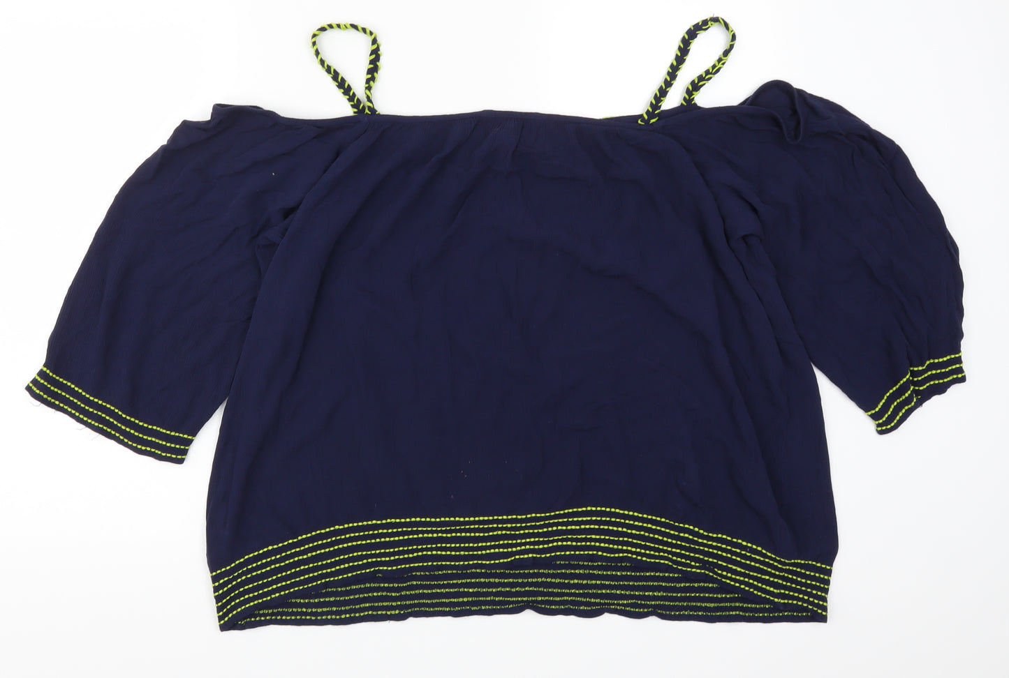 George Womens Blue   Basic Blouse Size 22