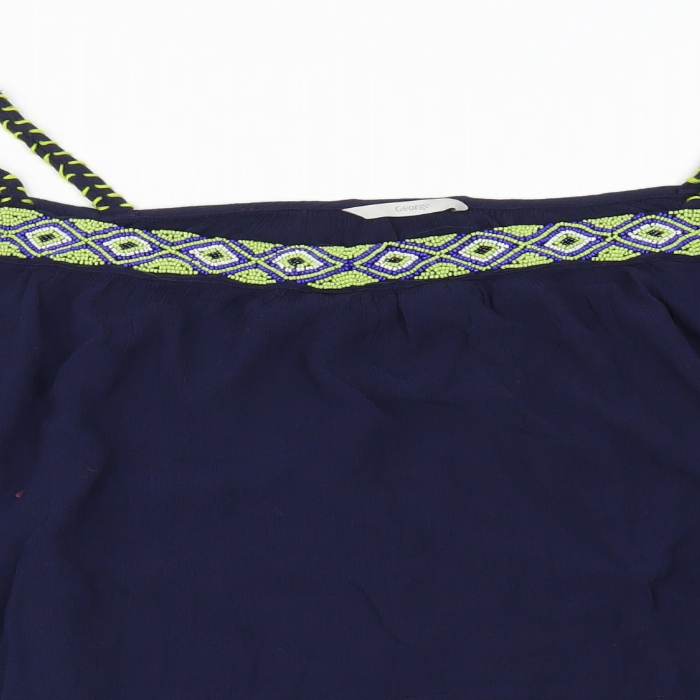 George Womens Blue   Basic Blouse Size 22