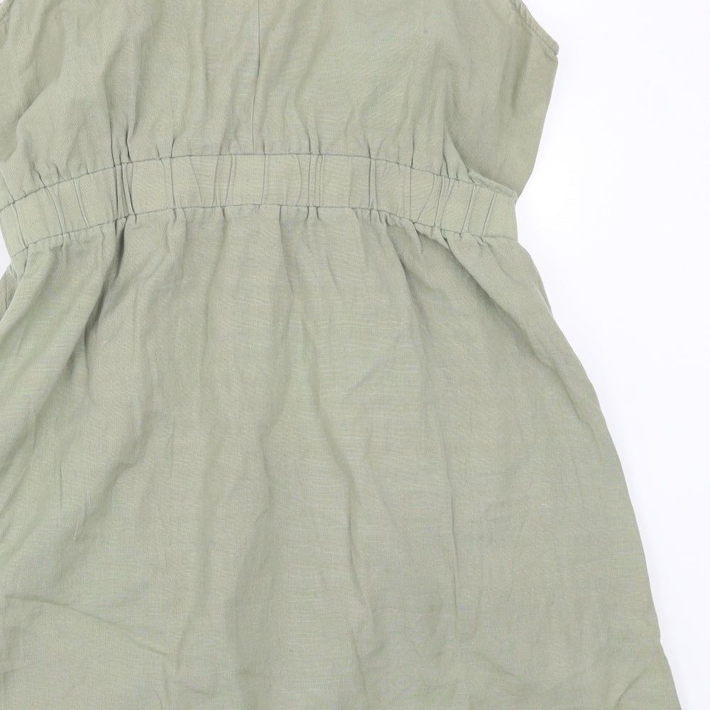 ASOS Womens Green   Skater Dress  Size 16