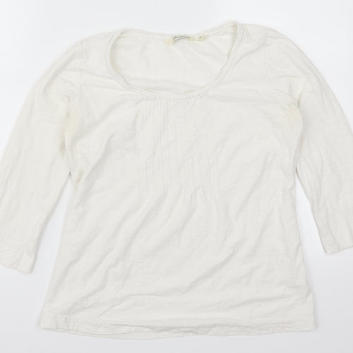 Adini Womens White   Basic T-Shirt Size XS
