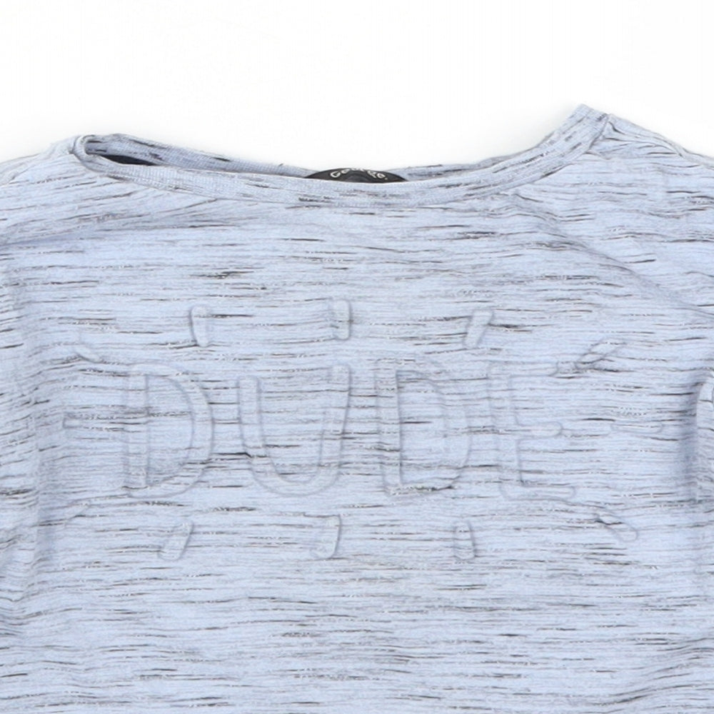 George Boys Blue   Basic T-Shirt Size 18-24 Months  - Dude!