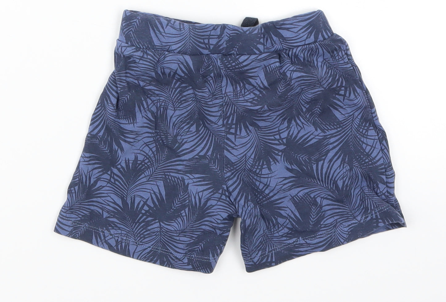 Primark Boys Blue Flecked  Sweatpants Trousers Size 18-24 Months  - Palm Leaves