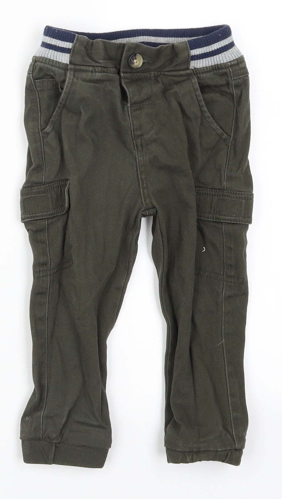 Matalan Boys Green   Cargo Trousers Size 18-24 Months