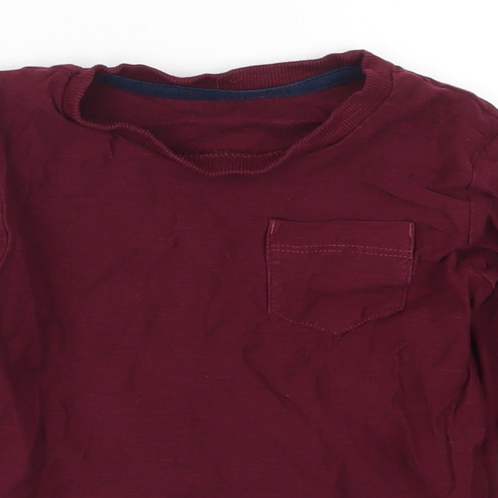 Matalan Boys Red   Basic T-Shirt Size 18-24 Months